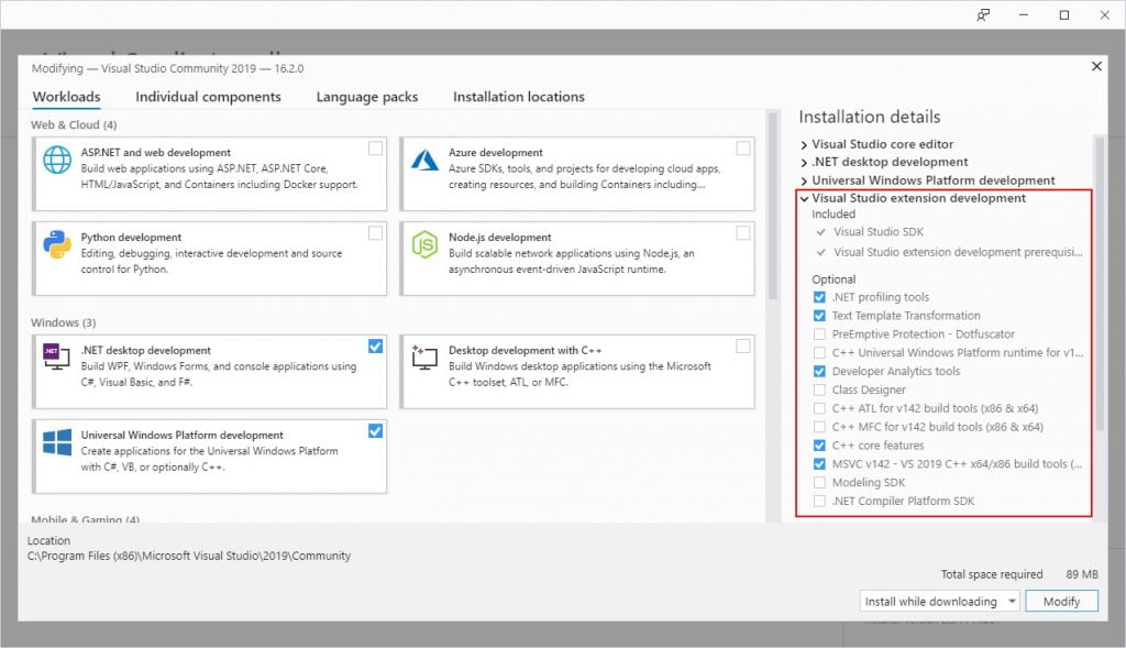 Extensibility Visual Studio