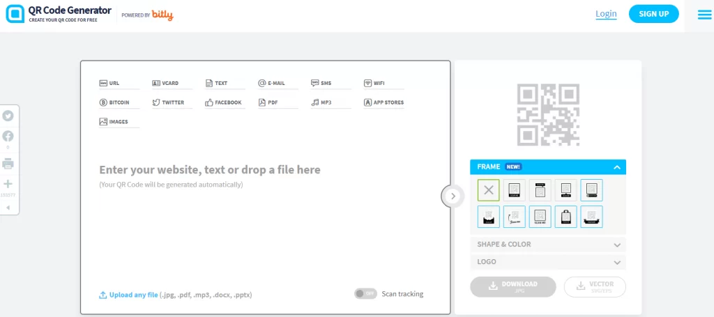 QR Code Generate Website
