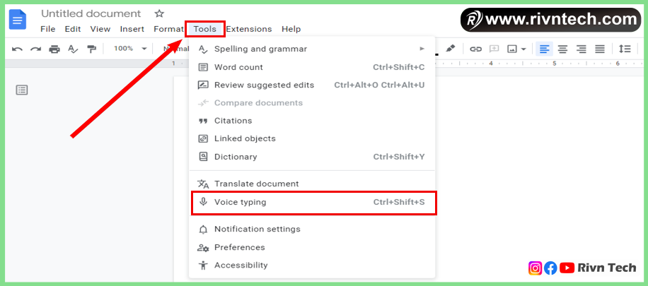 Google Docs - Tools