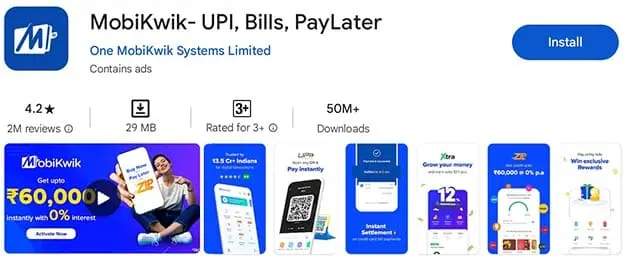 MobiKwik Refer and Earn App