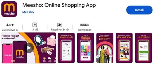 Meesho App Refer करके पैसे कमाए