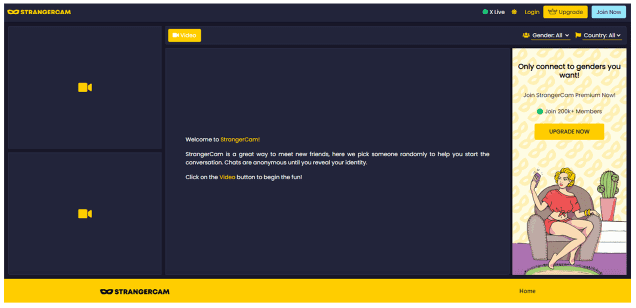 Strangercam: Random Video Chat with Strangers
