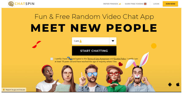Chatspin: Free Random Video Chat Website
