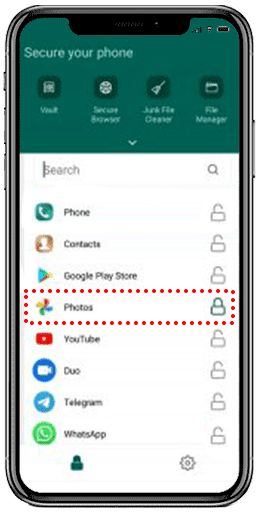 App से gallery me lock kaise lagaye