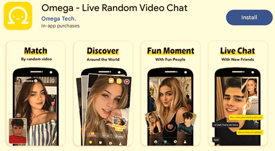 Omega live video call app with strangers girl