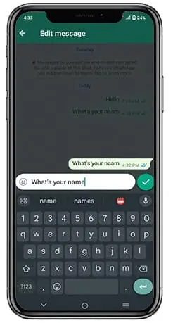 WhatsApp पर मैसेज भेजने के बाद Edit कैसे करें
