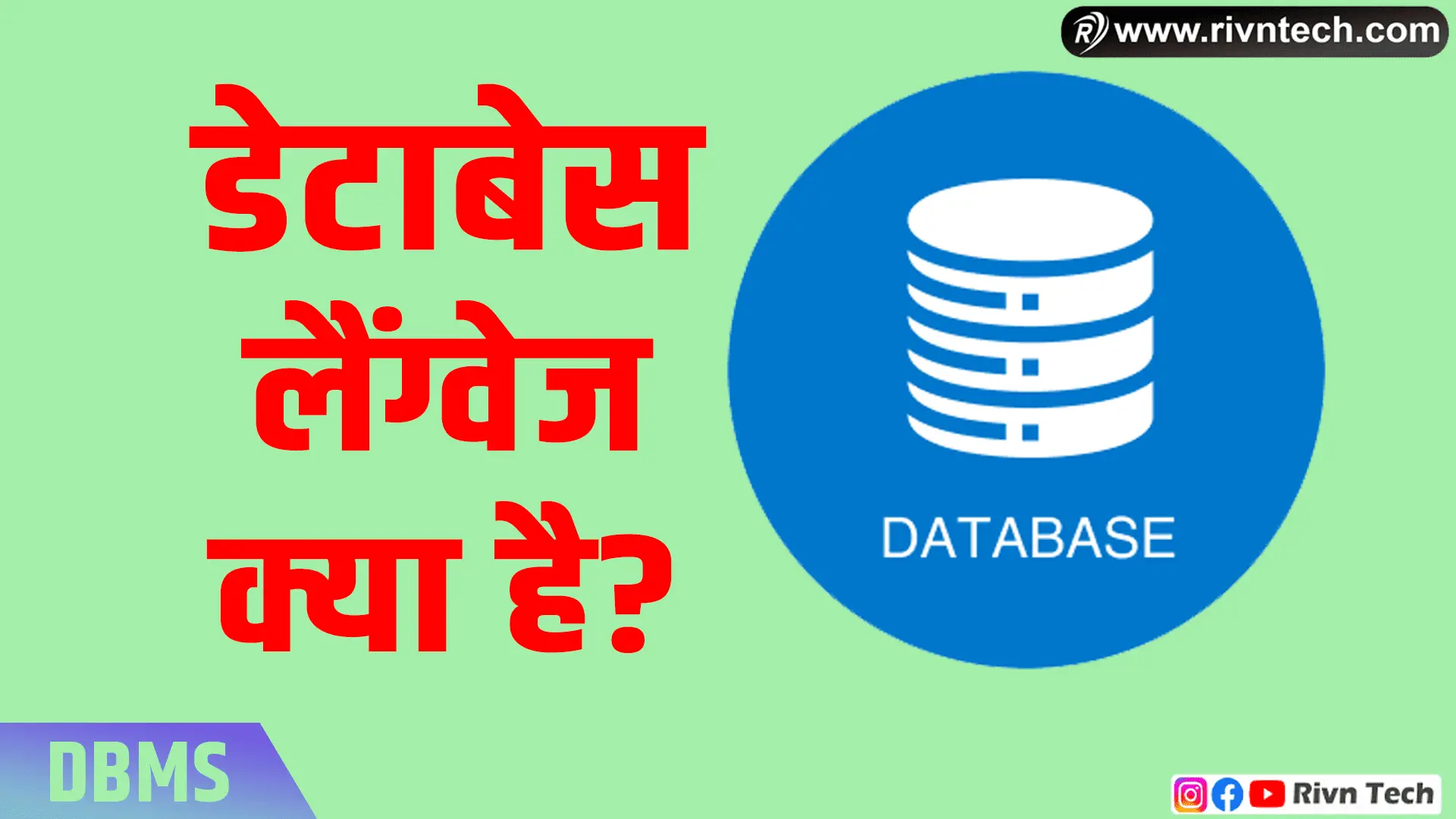 डेटाबेस लैंग्वेज क्या है - Database Languages in Hindi
