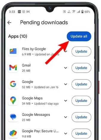 Mobile में App को Update कैसे करे?