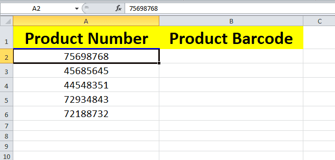 Ms Excel Table